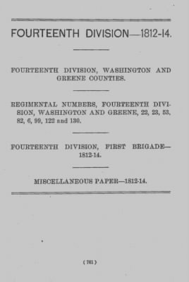 Volume VII > Fourteenth Division--1812-14