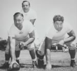 Thumbnail for Bob Snyder (top),George Trafton (bottom) and Joe Stydahar (right) were former Bears players and coached the Rams together in 1947..jpg