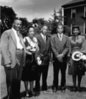 Thumbnail for Daddy King and his wife Alberta, sons M.L. and A.D., and daughter Willie Christine, celebrating M.L.'s college graduation (June 8, 1948).jpg