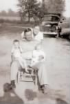 Thumbnail for Skipper, Roy holding Richard and Sis 1955 Epps, La..jpg