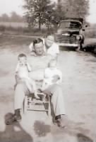 Skipper, Roy holding Richard and Sis 1955 Epps, La..jpg