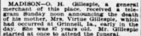Ozro H Gillespie 1906 Notified of Mother's Death.jpg