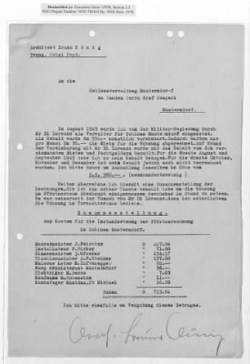 Thumbnail for Claims and Restitution Reports on Property Administered by the Military Government in Salzburg > S3 1008 Ta Hermann Göring (Schloss Mauterndorf) (N D; 1945-1946)