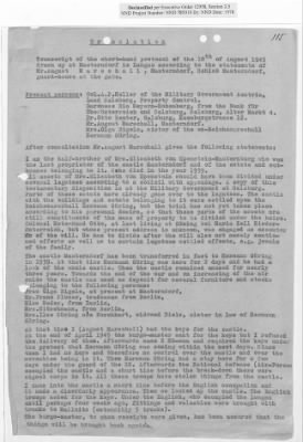 Claims and Restitution Reports on Property Administered by the Military Government in Salzburg > S3 1008 Ta Hermann Göring (Schloss Mauterndorf) (N D; 1945-1946)