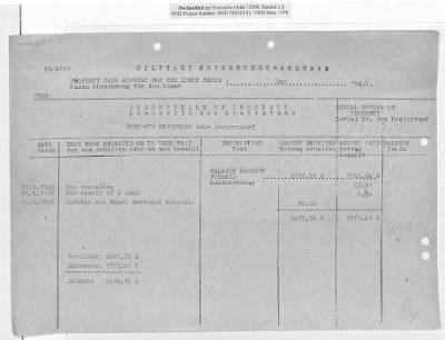 Thumbnail for Claims and Restitution Reports on Property Administered by the Military Government in Salzburg > S3 1008 Ta Hermann Göring (Schloss Mauterndorf) (1947-1948)