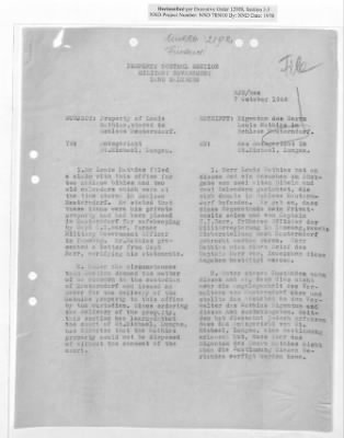 Thumbnail for Claims and Restitution Reports on Property Administered by the Military Government in Salzburg > S3 1008 Ta Hermann Göring (Schloss Mauterndorf) (1947-1948)