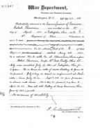 Thumbnail for Robert Thevenin Civil War pension papers.jpg