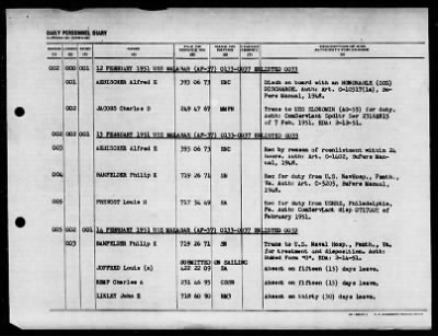 Thumbnail for MALABAR (AF-37) > 1952