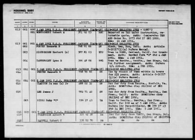 PRESIDENT JACKSON (AP-37 / APA-18) > 1952