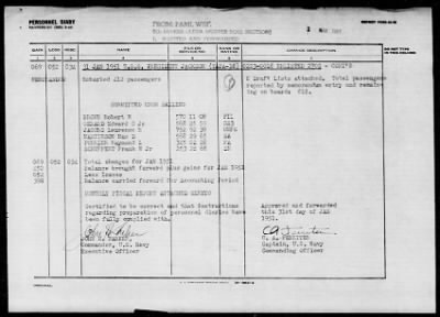 PRESIDENT JACKSON (AP-37 / APA-18) > 1952