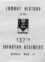 Unit History - US, 137th Infantry Regiment, 1944-1945 record example