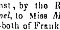 Thumbnail for Mary Catharine Chamberlin 1843 to Isaac Pepple Marr Notice.jpg