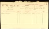 US, New York, 74th Regiment Service Cards, 1917-1918 record example