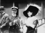 Margaret Brown (right) giving Captain Arthur Henry Rostron an award for his service in the rescue of Titanic's surviving passengers.jpg