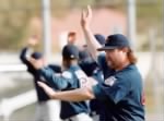 Thumbnail for Cubs' Rod Beck does his early morning stretching exercises prior to the start of the day practice..jpg