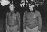 Thumbnail for Donald E. Hillman (right) being awarded the Distinguished Flying Cross.jpg