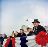 JFK LBJ and George Anderson at Army Navy game 1962.jpg