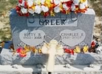 Thumbnail for Charles E Greer and Betty Bonita Davis Headstone no Charles and Molly Greer.jpg