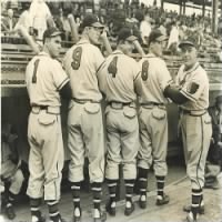 Billy Southworth manager with Tommy Holmes, Earl Torgeson, Marv Rickert and Connie Ryan..jpg