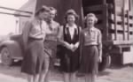 Thumbnail for 1943Mom with Army Friends by Truck.JPG