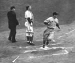 Lou Gehrig scores the first run of the 1938 World Series against the Chicago Cubs.Photo AP.jpg