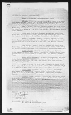 Thumbnail for Unit Records > 10 Nov 1943, General Orders, Headquarters