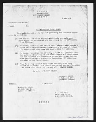 Thumbnail for Unit Records > 7 May 1945, Operations Memorandum, 8th Bomber Command