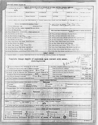 Thumbnail for Service Records > Report of Aircraft Accident, Louis M Walton