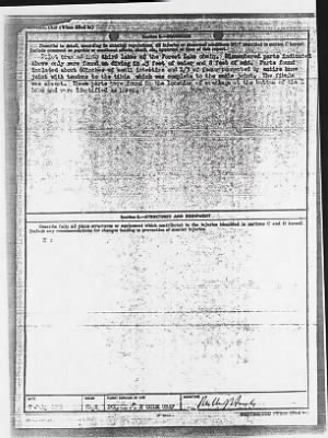 Thumbnail for Service Records > Report of Aircraft Accident, Louis M Walton