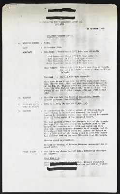 Thumbnail for Mission Reports > 14 Oct 1944, Standard Mission Report, 5th Bomb Group