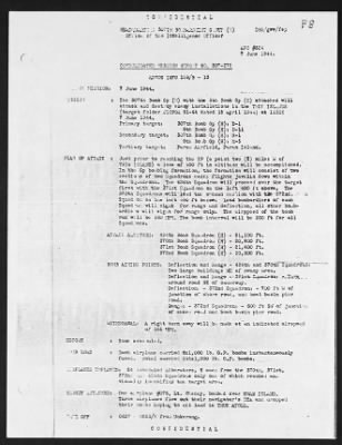 Thumbnail for Mission Reports > Consolidated Mission Report, Headquarters, 7 Jun 1944