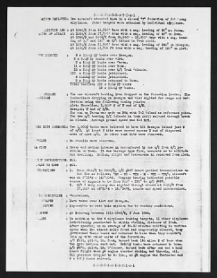 Thumbnail for Mission Reports > Consolidated Mission Report, Headquarters, 9 Jun 1944