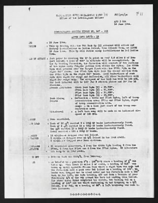 Thumbnail for Mission Reports > 15 Jun 1944, Consolidated Mission Report, Headquarters