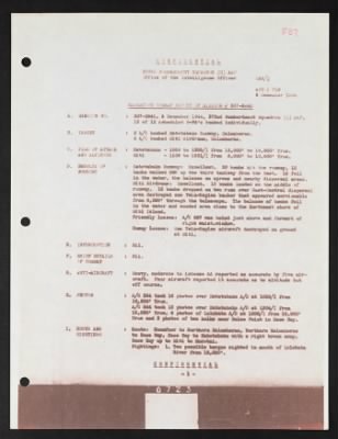 Thumbnail for Unit Records > 5 Dec 1944, Narrative Combat Report, 372nd Bomb Squad