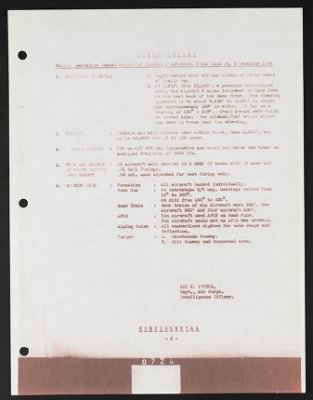 Thumbnail for Unit Records > 5 Dec 1944, Narrative Combat Report, 372nd Bomb Squad