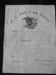 Thumbnail for Abraham B Lukens, US Civil War discharge, p.1.JPG