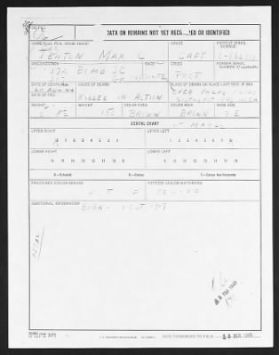 Thumbnail for Service Records > Adjustment of Records, Group Burial