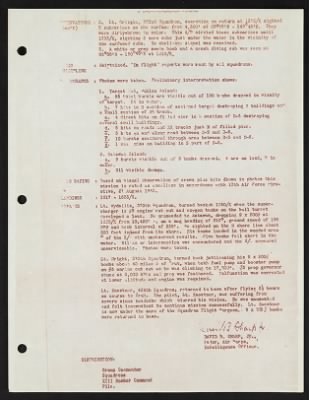 Thumbnail for Mission Reports > 14 Jun 1944, Consolidated Mission Report, Headquarters