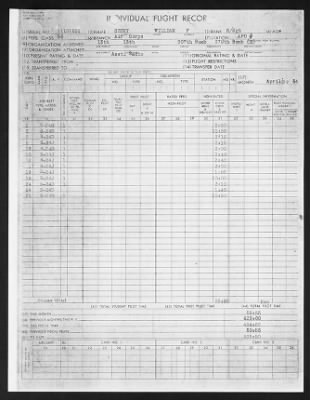 Thumbnail for Flight Records > Individual Flight Records, William F Seery