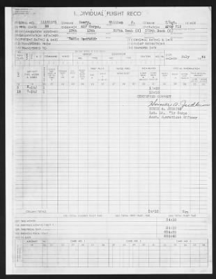 Thumbnail for Flight Records > Individual Flight Records, William F Seery