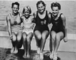 Thumbnail for 1935 Press Photo Katherine Rawls, Mary Hoerger, Lenore Right, Elizabeth Kompa.jpg