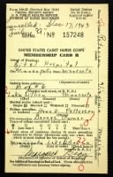 US, WWII Cadet Nursing Corps Card Files, 1942-1948 record example