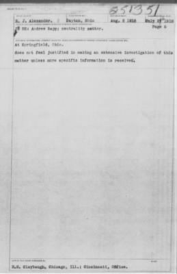 Old German Files, 1909-21 > Andrew Rapp (#8000-251351)