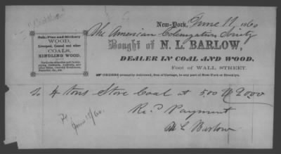 Thumbnail for Accounts and Receipts > 1859-1860