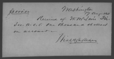 Thumbnail for Accounts and Receipts > 1859-1860