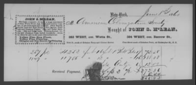 Thumbnail for Accounts and Receipts > 1859-1860