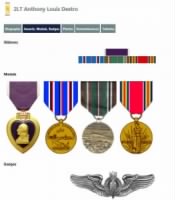 Thumbnail for 2LT Anthony L Destro ribbons & medals.jpg