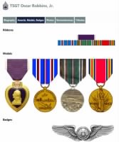 Thumbnail for TSgt Oscar Robbins Jr medals.jpg