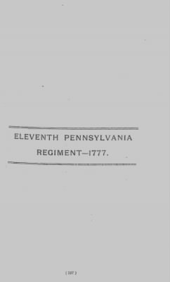 Thumbnail for Volume III > Continental Line. Eleventh Pennsylvania. October 25, 1776-July 1, 1778.