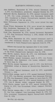 Thumbnail for Volume III > Continental Line. Eleventh Pennsylvania. October 25, 1776-July 1, 1778.